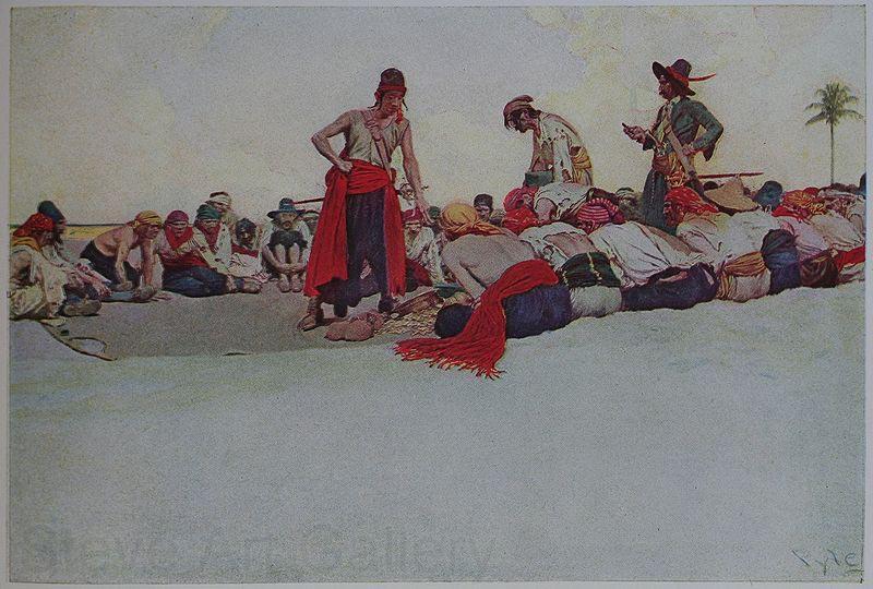 Howard Pyle So the Treasure was Divided Spain oil painting art